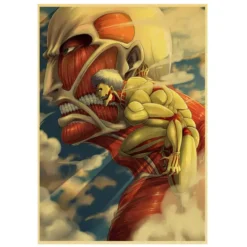 Poster Titans Colossal Et Cuirassé - District SNK