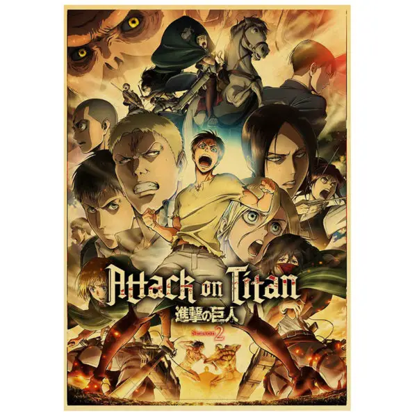 Poster Attaque Des Titans Saison 2 - Visuel 2 - District SNK 1 Poster Attaque Des Titans Saison 2 - Visuel 2 - District SNK