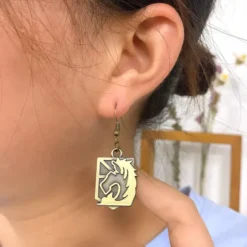 Boucles D'oreilles Brigade Spéciale - District SNK -Titan Cosplay Soldes Magasin Boucles doreilles brigade speciale portee