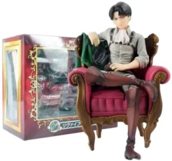 Figurine Livaï Assis - District SNK 11 Figurine Livaï Assis - District SNK -Titan Cosplay Soldes Magasin Figurine Livai assis boite