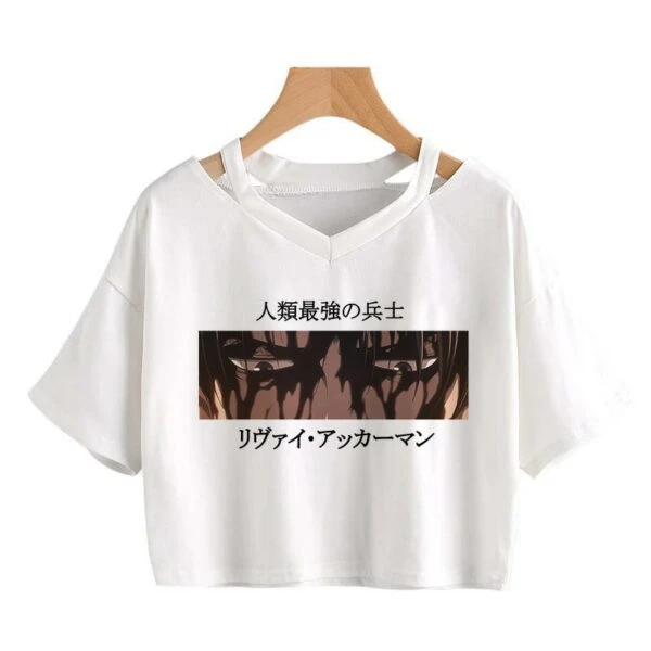 Crop Top Livaï Ensanglanté - District SNK 2 Crop Top Livaï Ensanglanté - District SNK – Image 2