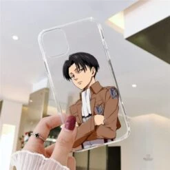 Coque IPhone Transparente Livaï Bras Croisés - District SNK