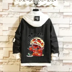 Veste Denim Noir Titan Colossal - District SNK