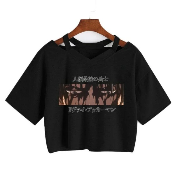Crop Top Livaï Ensanglanté - District SNK 1 Crop Top Livaï Ensanglanté - District SNK