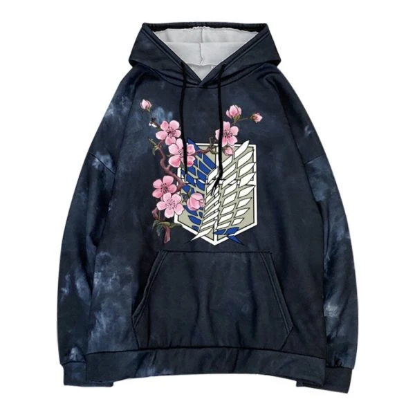 Hoodie Tie Dye Ailes De La Liberté Cerisier - District SNK 2 Hoodie Tie Dye Ailes De La Liberté Cerisier - District SNK – Image 2