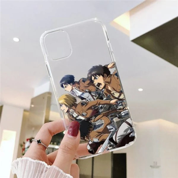 Coque IPhone Transparente Attaque Des Héros - District SNK 1 Coque IPhone Transparente Attaque Des Héros - District SNK