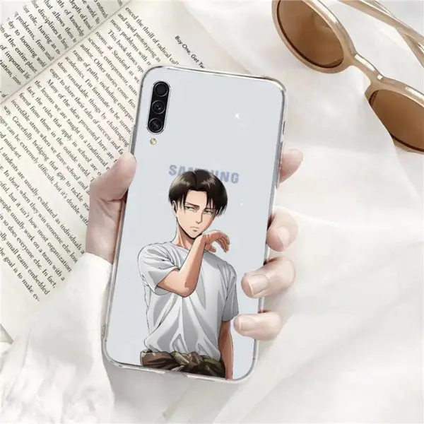 Coque Samsung Transparente Livaï T-shirt - District SNK 1 Coque Samsung Transparente Livaï T-shirt - District SNK