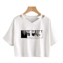 Crop Top Regard De Livaï N&B - District SNK 5 Crop Top Regard De Livaï N&B - District SNK -Titan Cosplay Soldes Magasin H331da2b4d7e347a98ca6705193cb9c37u