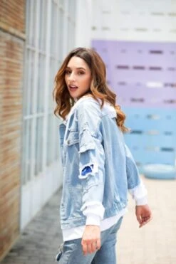 Veste Denim Bleu Livaï - District SNK -Titan Cosplay Soldes Magasin H383c592d1d73424793fa592a9593609fC 2