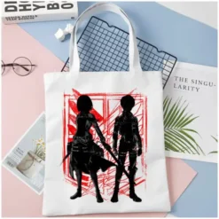 Tote Bag L'ombre D'Eren Et Mikasa - District SNK