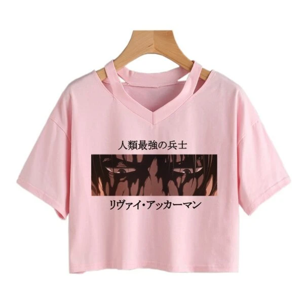 Crop Top Livaï Ensanglanté - District SNK 3 Crop Top Livaï Ensanglanté - District SNK – Image 3