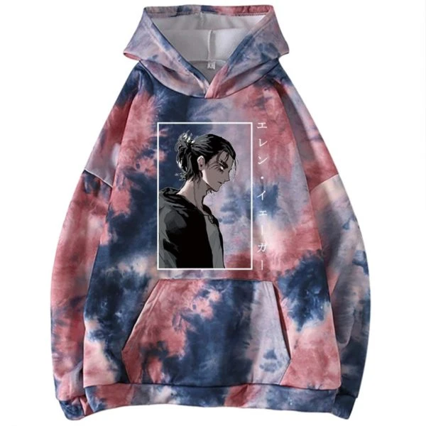 Hoodie Tie Dye Eren Graphique - District SNK 2 Hoodie Tie Dye Eren Graphique - District SNK – Image 2