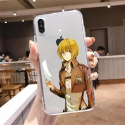 Coque IPhone Transparente Armin Tient Une Feuille - District SNK