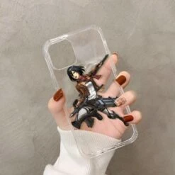 Coque IPhone Transparente Mikasa Ackerman Attaque - District SNK