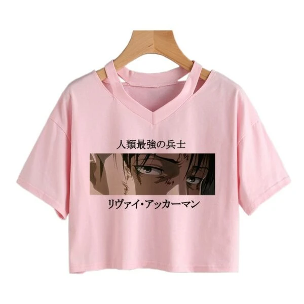 Crop Top Livaï égratigné - District SNK 2 Crop Top Livaï égratigné - District SNK – Image 2