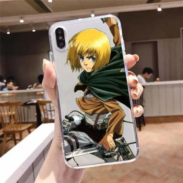 Coque IPhone Transparente Armin Arlert Combat - District SNK 1 Coque IPhone Transparente Armin Arlert Combat - District SNK