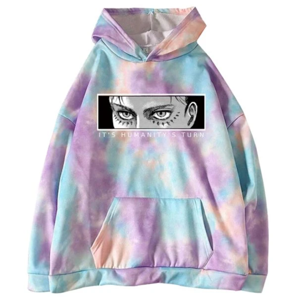 Hoodie Tie Dye Humanity's Turn - District SNK 2 Hoodie Tie Dye Humanity's Turn - District SNK – Image 2