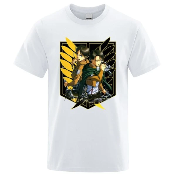 T-shirt Eren Et Livaï Ailes Jaunes - District SNK 10 T-shirt Eren Et Livaï Ailes Jaunes - District SNK – Image 10