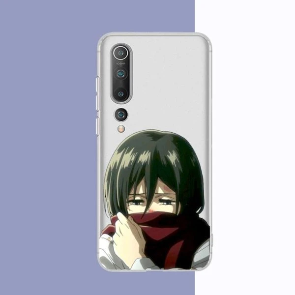 Coque Xiaomi Transparente Mikasa écharpe - District SNK 1 Coque Xiaomi Transparente Mikasa écharpe - District SNK