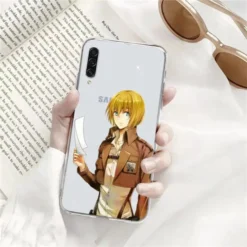 Coque Samsung Transparente Armin Tient Une Feuille - District SNK