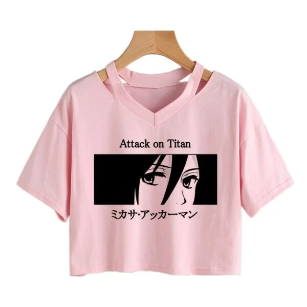 Crop Top Yeux Mikasa - District SNK 3 Crop Top Yeux Mikasa - District SNK – Image 3