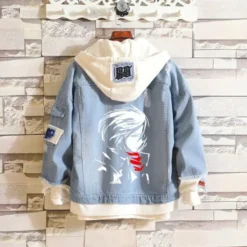 Veste Denim Bleu Mikasa Blanc - District SNK