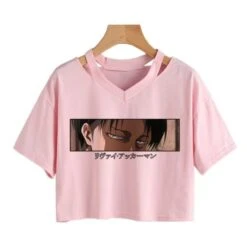 Crop Top Regard De Livaï Couleur - District SNK -Titan Cosplay Soldes Magasin H85064c60bd214144b606c81d4eaa7497K