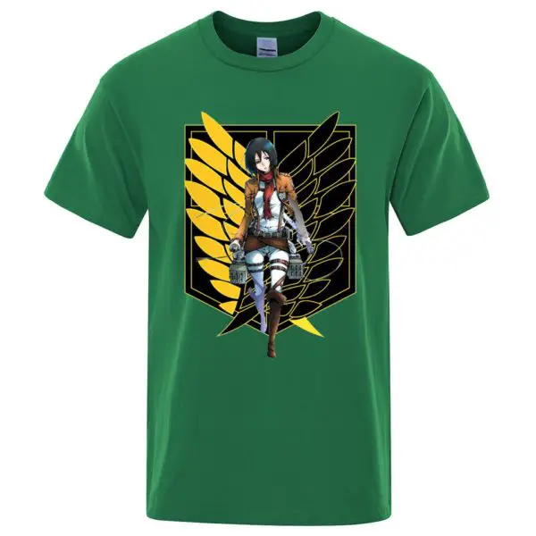 T-Shirt Mikasa Ailes Jaunes - District SNK 3 T-Shirt Mikasa Ailes Jaunes - District SNK – Image 3