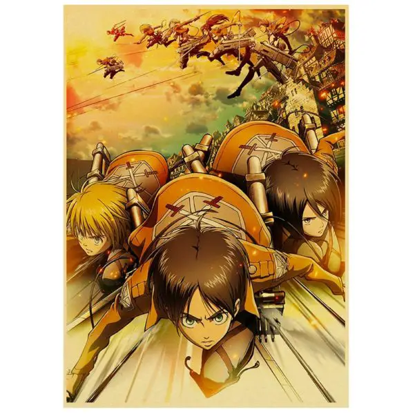 Poster Attaque Des Titans Saison 1 - Visuel 2 (clean) - District SNK 1 Poster Attaque Des Titans Saison 1 - Visuel 2 (clean) - District SNK