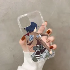 Coque IPhone Transparente Mikasa Graphique De Profil - District SNK