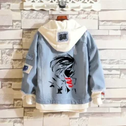 Veste Denim Bleu Mikasa Noir - District SNK