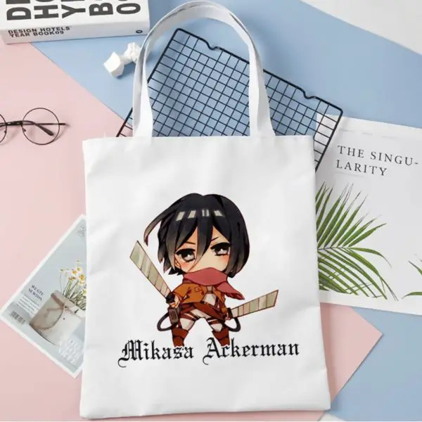 Tote Bag Mikasa Kawaii - District SNK 1 Tote Bag Mikasa Kawaii - District SNK