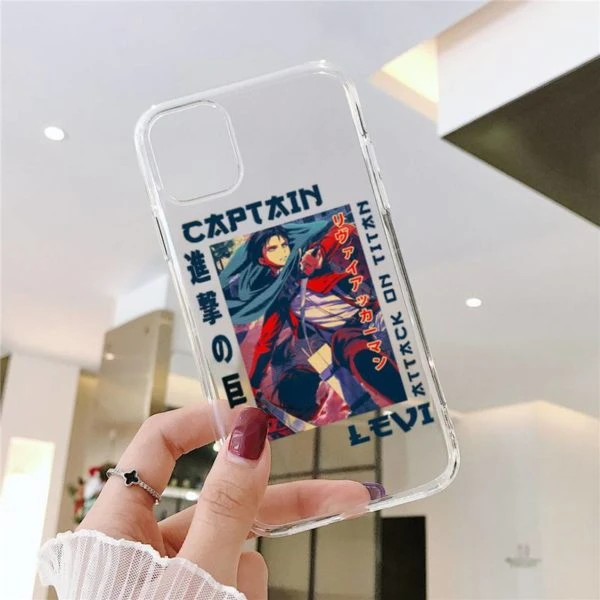 Coque IPhone Transparente Captain Levi - District SNK 1 Coque IPhone Transparente Captain Levi - District SNK