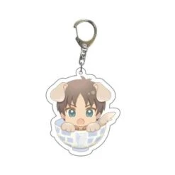 Porte Clés Chibi Eren Chien - District SNK