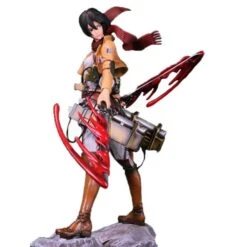 Figurine Mikasa Sur Un Rocher - District SNK