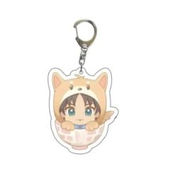 Porte Clés Chibi Eren Chat - District SNK