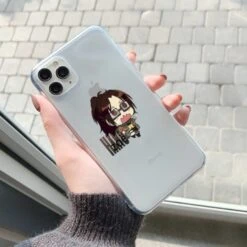 Coque IPhone Transparente Hansi Kawaii Effrayée - District SNK